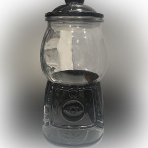Clear glass jar
